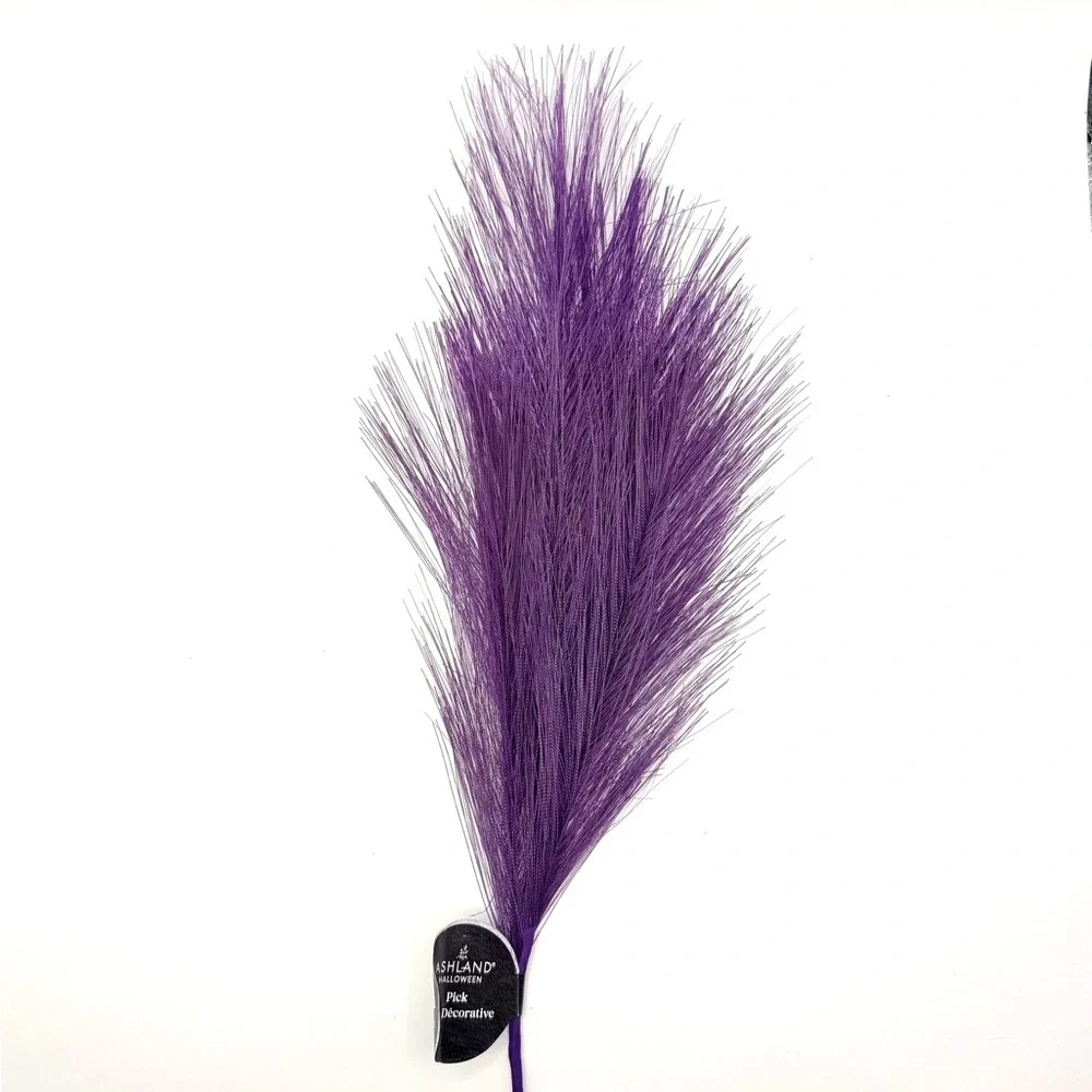 Ashland Halloween Purple Decorative Pampas Grass Pick 13.5” Artificial Floral
